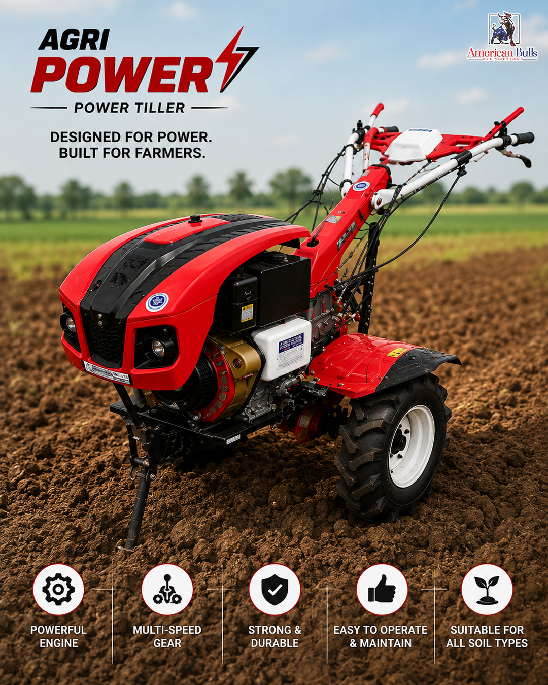 10HP Power weeder 173F KAMA deisel light(1200kh) [pw-kh-1200]