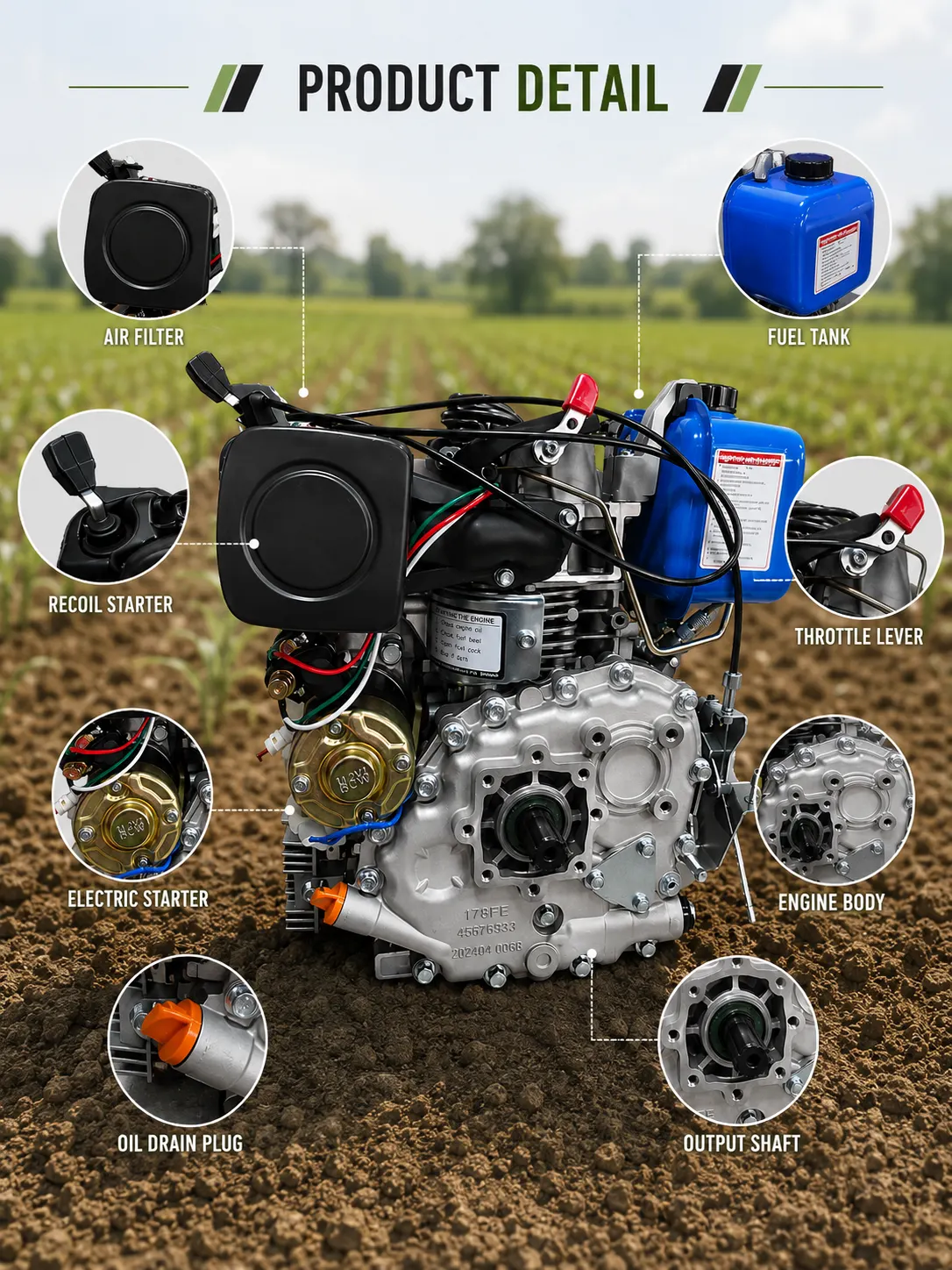 7 HP Power Weeder KAMA ENGIEN [KM-7]