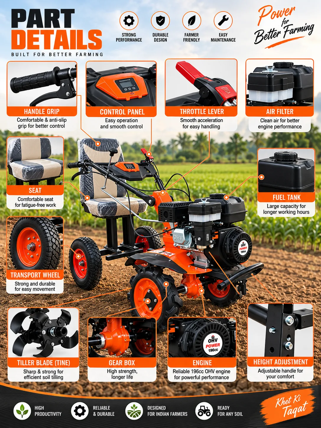 7.5HP Power Weeder DW-750*7 [PW-DW-750]