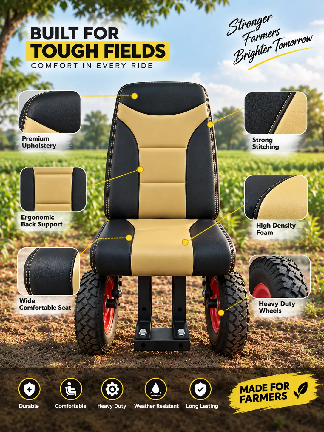 POWER WEEDER SEAT ATTACHMENT [PW-SA]