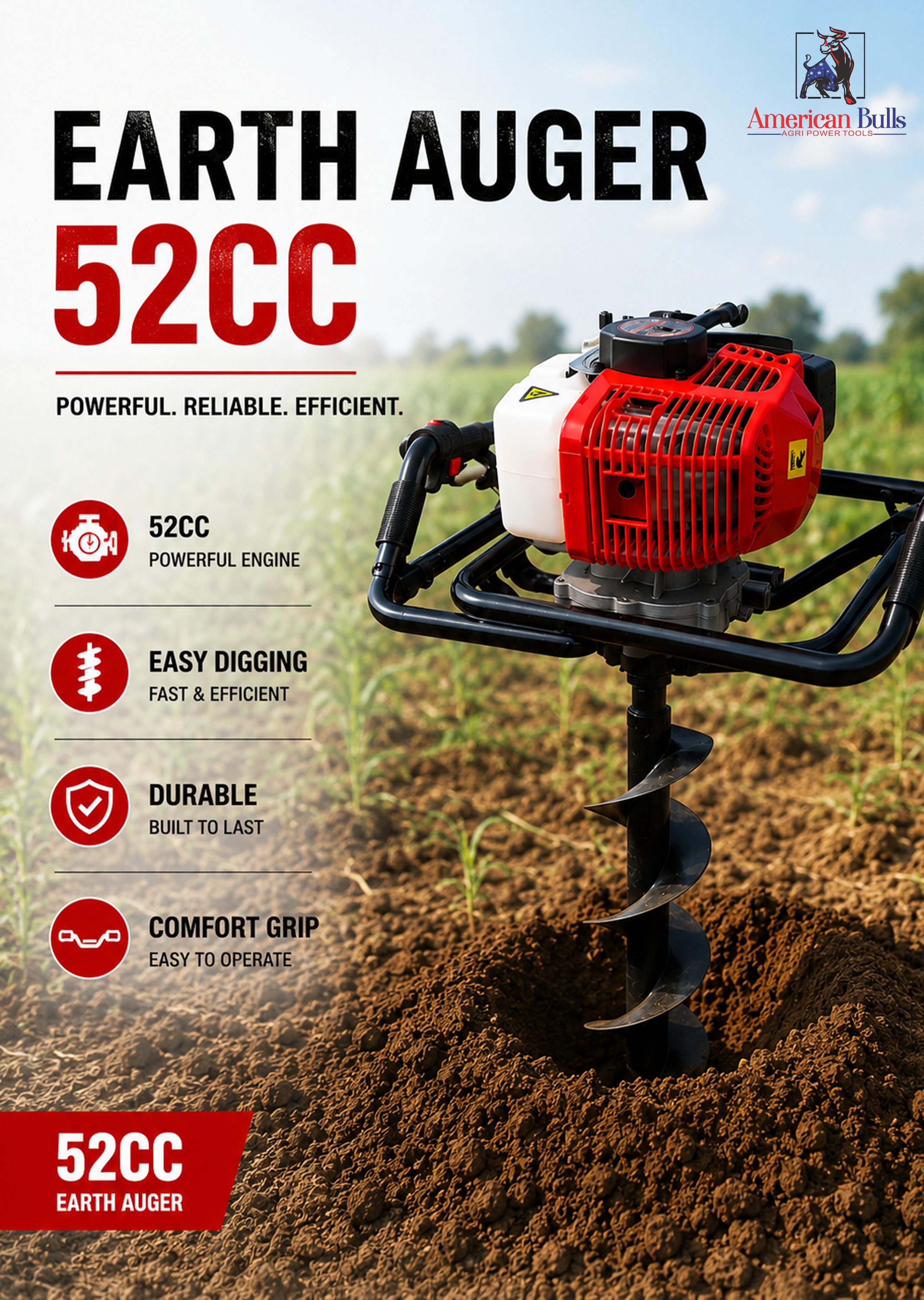 Earth auger 52cc [AB-EA-52]