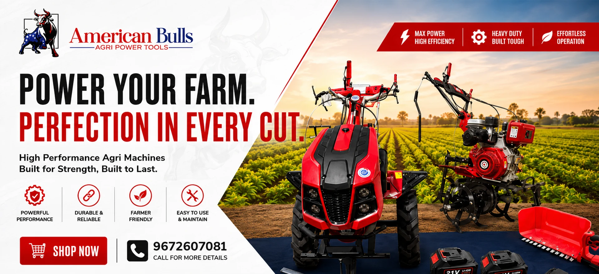 American Bulls Agri Power Tools