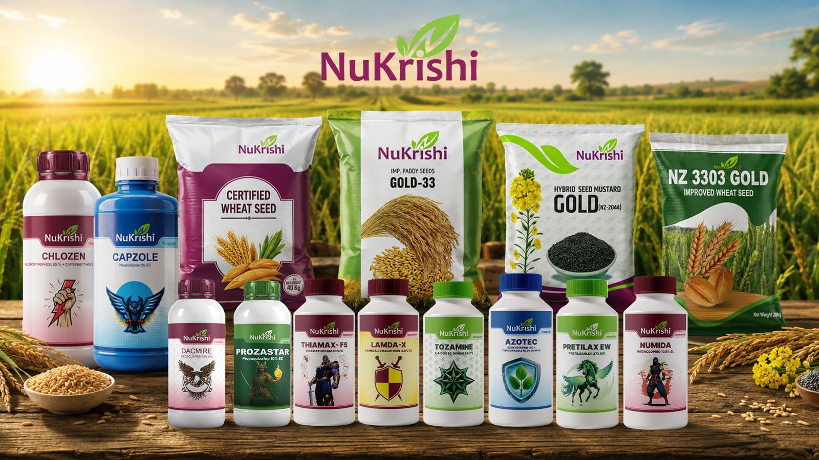 NuKrishi seeds, fertilizers and crop protection products